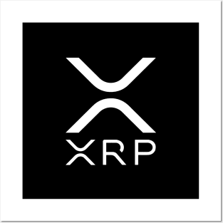 Round XRP Symbol Posters and Art